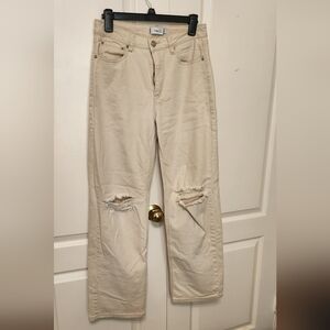 Rue21 Women's Tan Straight Leg Jeans